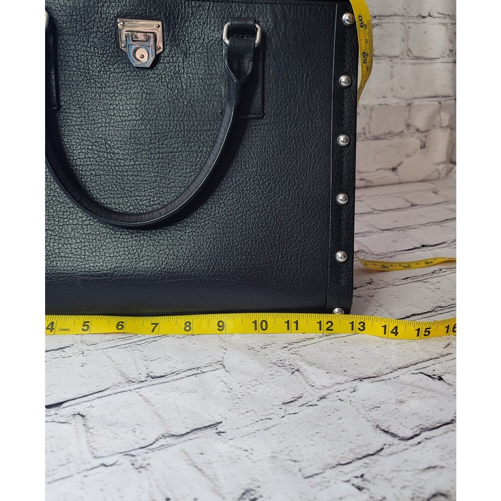 Rebecca Minkoff- Madison Satchel- Black with Studded sides-Black strap - Picture 11 of 13